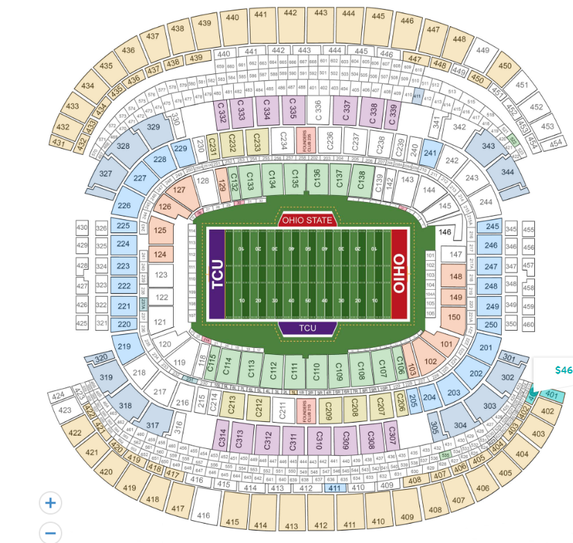 Tcu sections @ jerry world? | KillerFrogs.com - Lowering Office ...